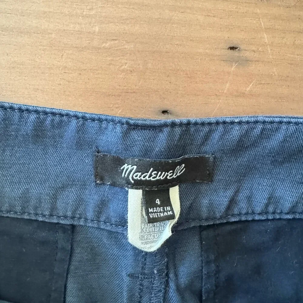 Madewell Harlow Wide-Leg Pant Size 4 Navy Deep Indigo - Picture 4 of 14